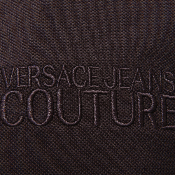 3715AQ polo manica lunga uomo VERSACE JEANS COUTURE man polo-shirt black
