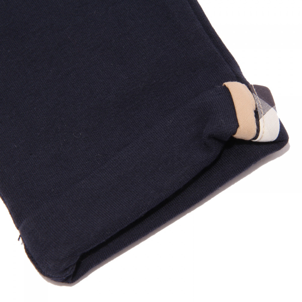 3734V pantalone bimba BURBERRY blue trouser pant girl kid