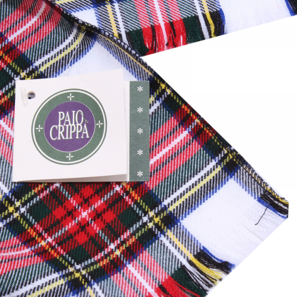 3747Y  sciarpa unisex PAIO CRIPPA scozzese tartan girl boy wool scarf