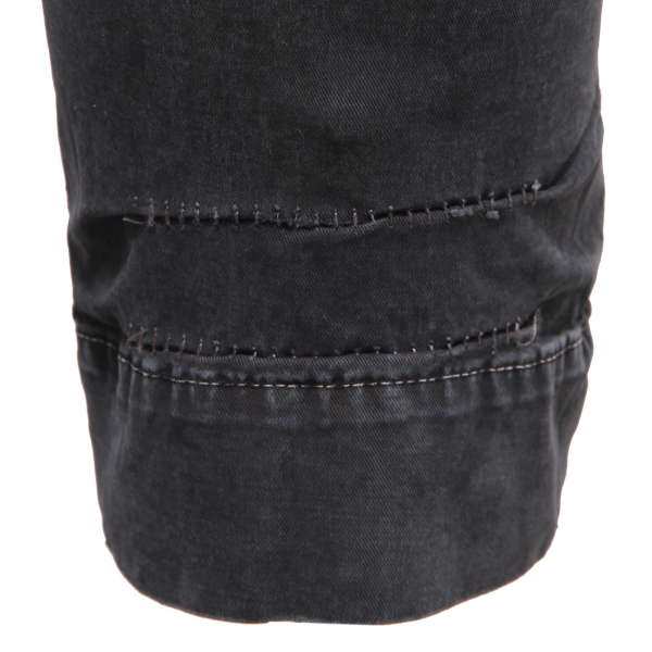 3748AM pantalone uomo 40WEFT CHRIS man trousers black delavè