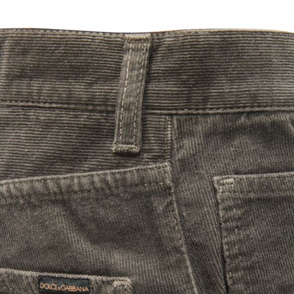 3749AT pantalone velluto uomo DOLCE&GABBANA man velvet trousers green