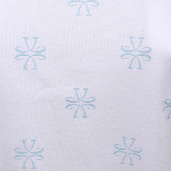 3816AC maglia donna JACOB COHEN cotton white light blue printed t-shirt women
