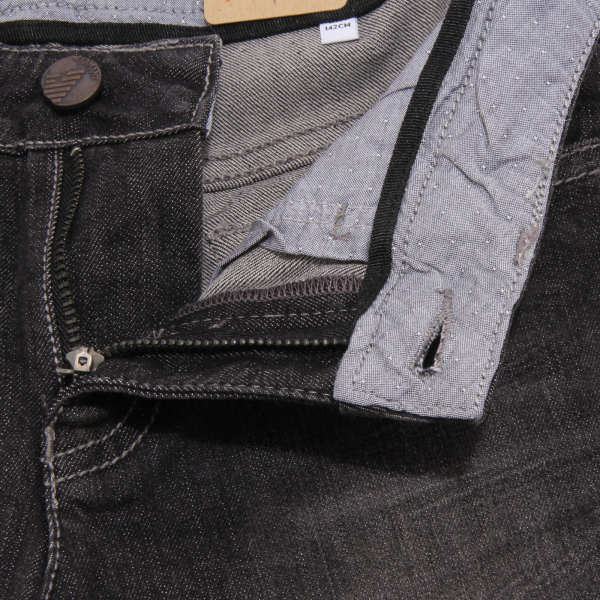 3851U jeans bimbo ARMANI JUNIOR nero delave' trouser pant kid boy