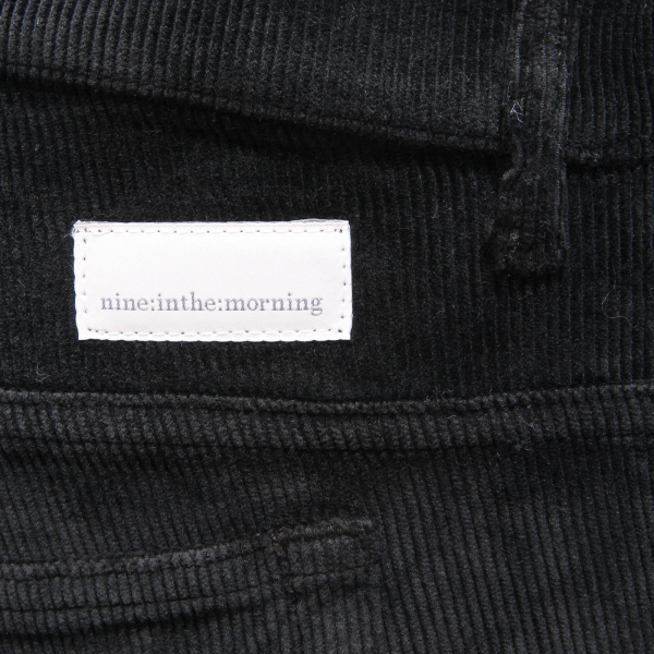 3876AM pantalone uomo NINE:INTHE:MORNING man velvet trousers black
