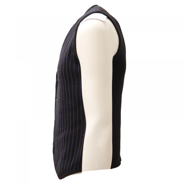 3898AE gilet uomo V2BRAND GIGENE black/blue waistcoat man
