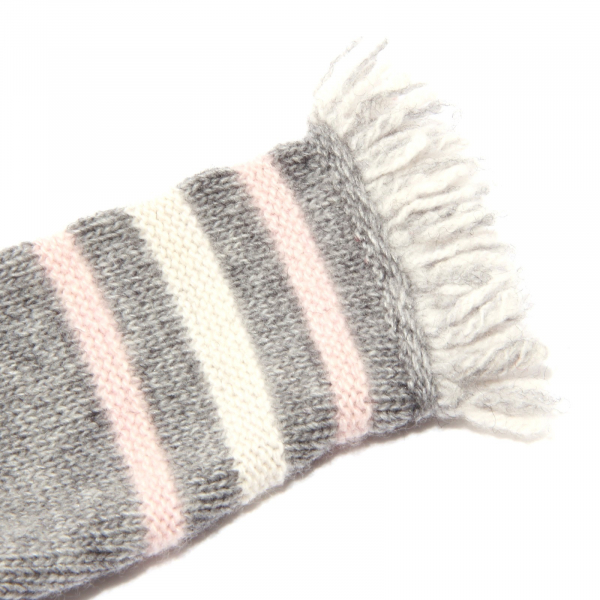 3919V maglione bimba IL GUFO lana grey wool sweater girl kid