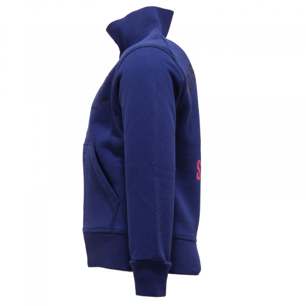3935T felpa bimbo DSQUARED2 blu ful zip cotone sweatshirt kid