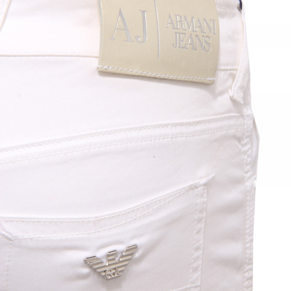 3969Z pantalone donna ARMANI JEANS VINTAGE white jeans woman