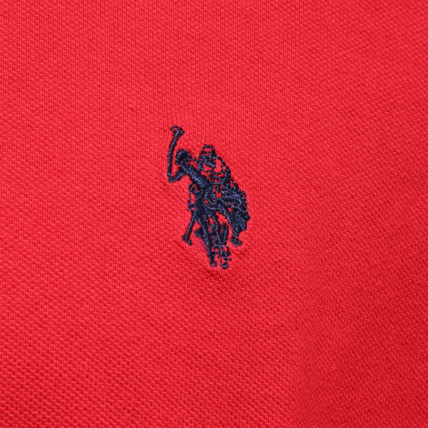 3970K polo uomo U.S. POLO ASSN. red cotton t-shirt man