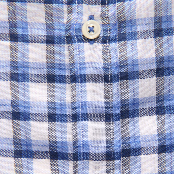 3971AR camicia uomo DEL SIENA man linen/cotton shirt blue
