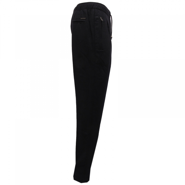 3976W pantalone uomo MESSAGERIE black wool blend trouser men