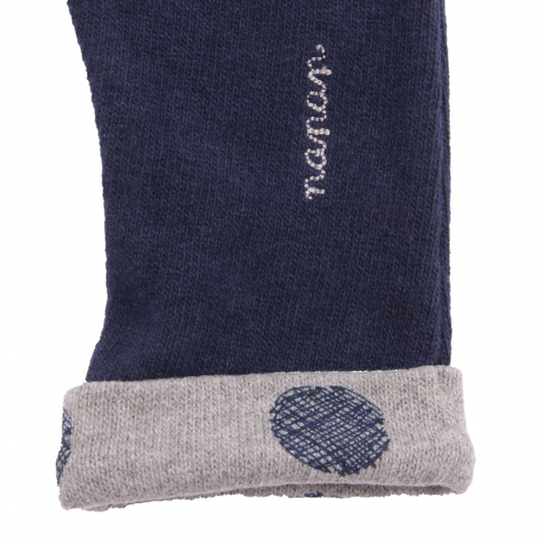 3978AL pantalone bimba girl NANAN baby chenille trousers blue