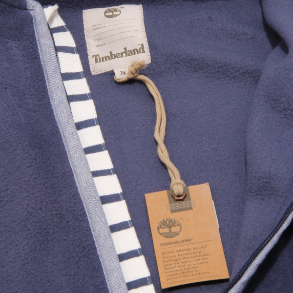 tutina bimbo pile TIMBERLAND blue romper kid  boy
