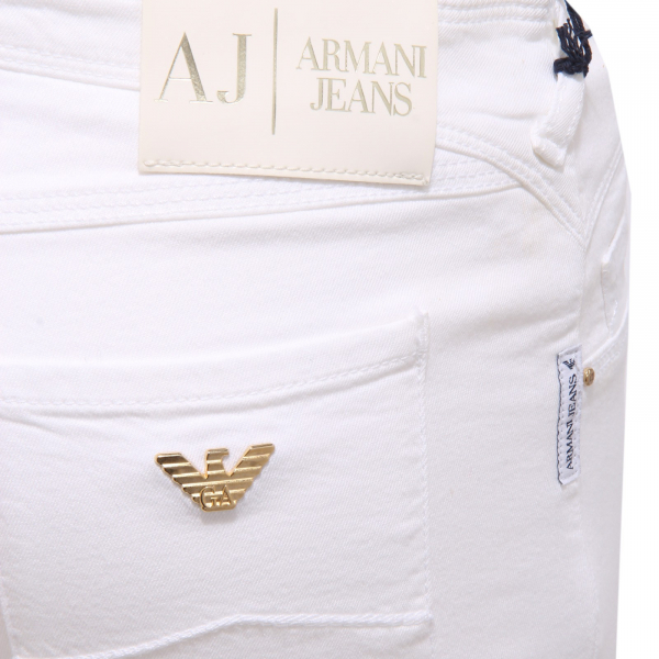 3981Z  pantalone donna ARMANI JEANS white jeans woman