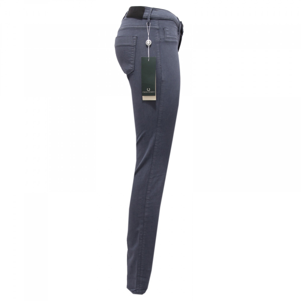 4029Z pantalone donna FRED PERRY blue GARMENT DYED jeggings cotton woman