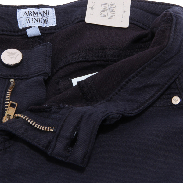 4033S pantalone  bimba ARMANI JUNIOR jegging blu  pant trouser kid