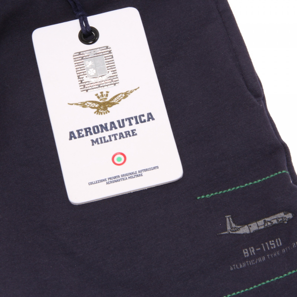 4049S pantaloni blu tuta bimbo AERONAUTICA MILITARE cotone training pant kid