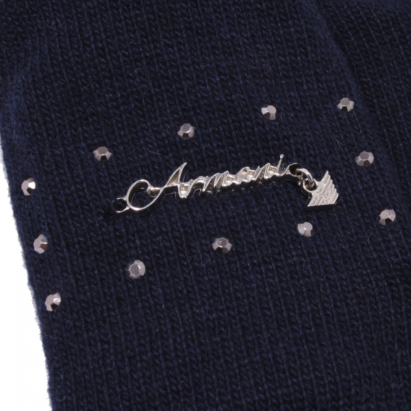 4062Y guanti bimba girl ARMANI JUNIOR mix wool/cashmere gloves
