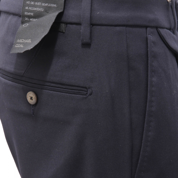 4086AM pantalone uomo MICHAEL COAL man trousers blue