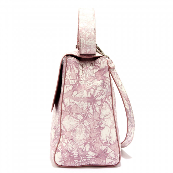 4110AG borsa donna ORCIANI SVEVA CALEIDO off white/pink leather bag woman