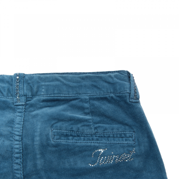 4122AQ pantalone bimba TWINSET girl kids velvet trousers