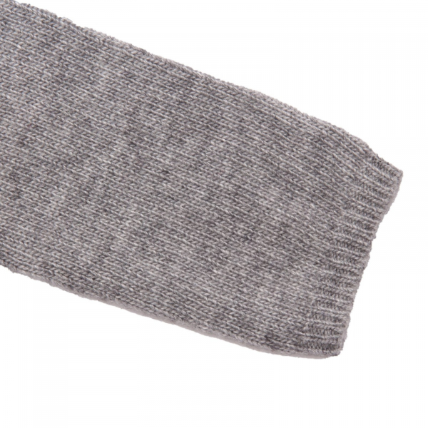 4127AL coprispalle bimba girl IL GUFO kids wool blend sweater grey