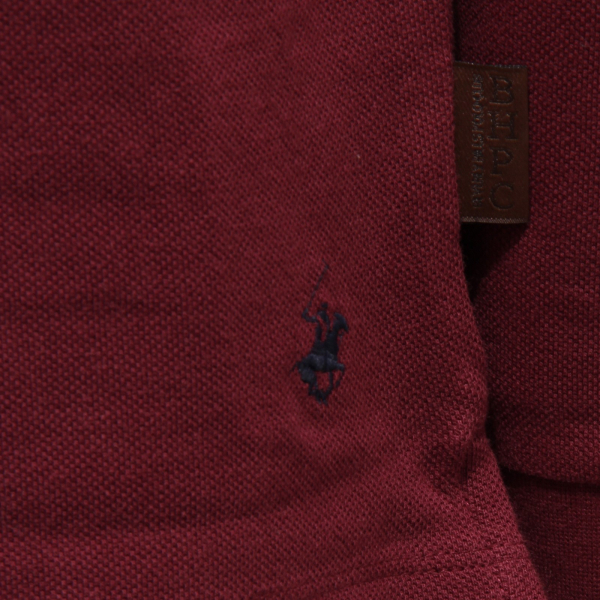 4127K polo uomo BEVERLY HILLS POLO CLUB bordeaux cotton polo t-shirt man