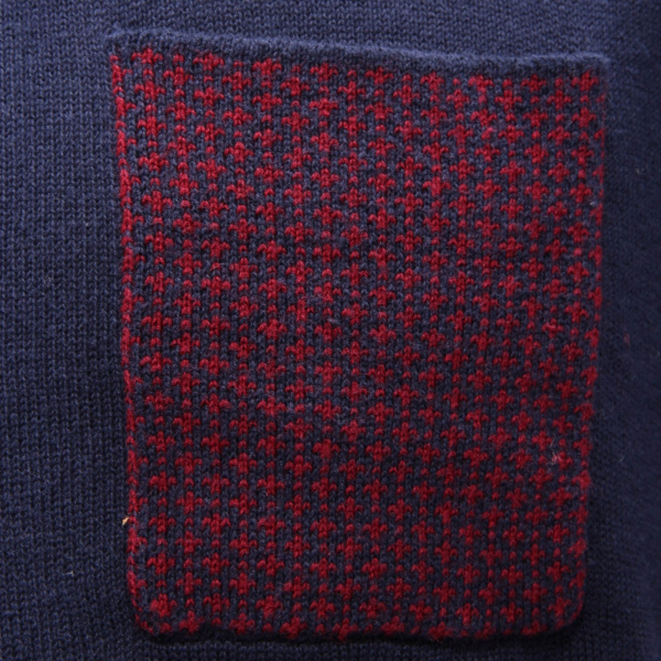 4174AH maglione uomo BRUNO LEONI DENIM blue cotton sweater men