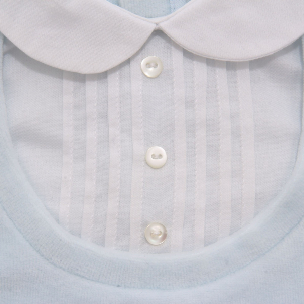 4189AL tutina bimbo boy COMME SI COMME CA baby chenille romper