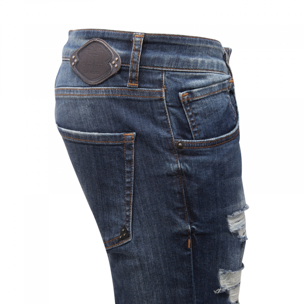 4203AT jeans donna JIJIL LE BLEU woman distressed trousers