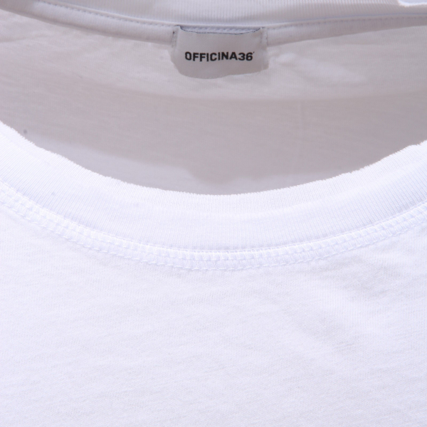 4208AD maglia uomo OFFICINA36 white cotton vintage t-shirt man