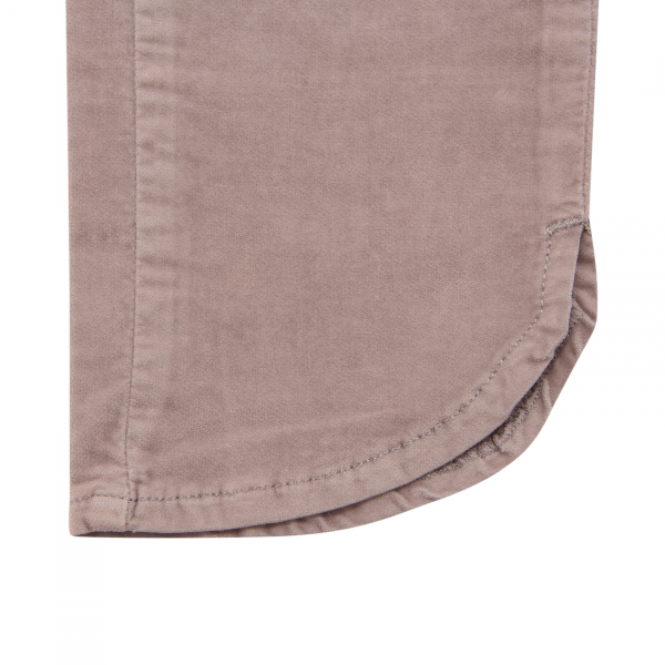 4210AQ pantalone bimba TWIN-SET kid velvet trouser grey