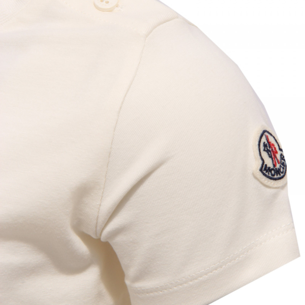 4222X maglia GIRL bimba MONCLER girl ivory t-shirt
