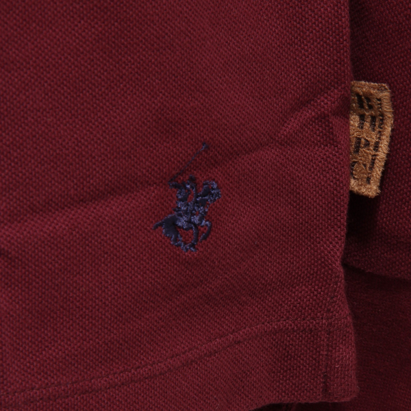 4284K polo uomo BEVERLY HILLS POLO CLUB burgundy polo t-shirt man