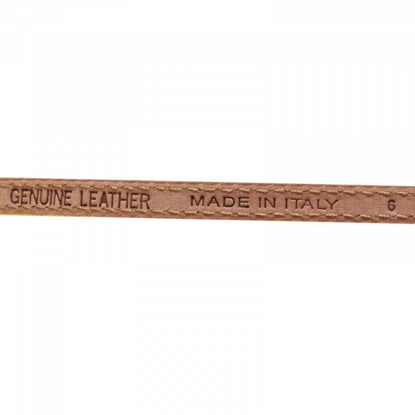 4301U cintura bimba SIMONETTA MINI pelle genuine leather yellow belt girl