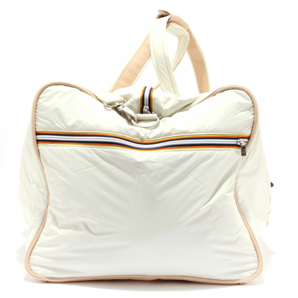 4360S borsone da viaggio K-WAY avorio/rosa multitasche travel bag unisex