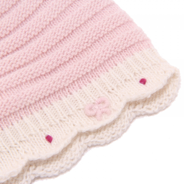 4382U cuffia bimba BABY T. TOMAX misto cashmere rosa hat kid girl
