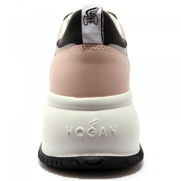 4390AC sneakers donna HOGAN MAXI I ACTIVE grey silver/pink shoes women