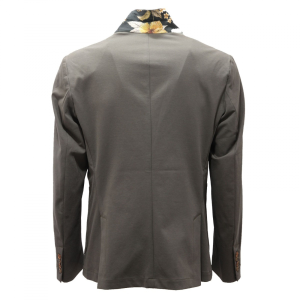 4392AH giacca uomo BOB green elastic cotton blend jacket man