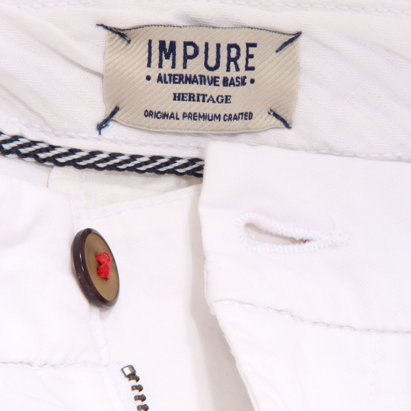 4401AF bermuda uomo IMPURE white cotton shorts man