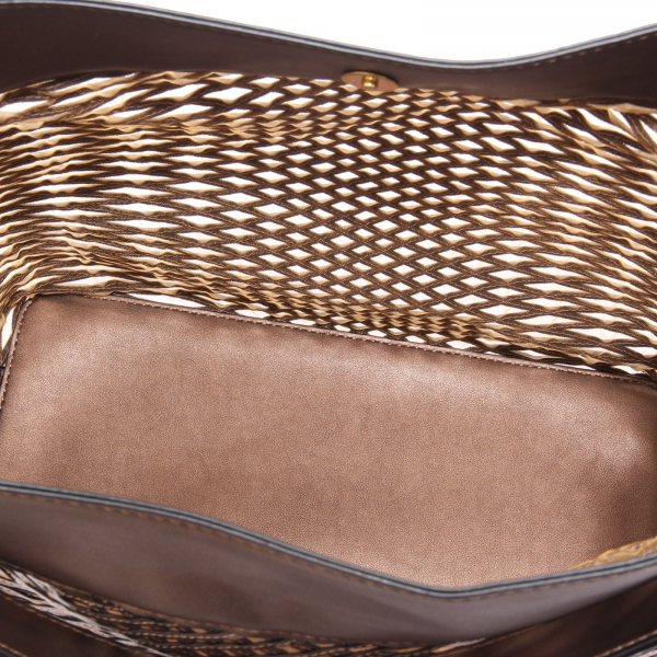 4410AG borsa donna MARELLA MARINA bronze eco-leather/tissue bag women