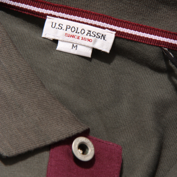 4423K polo uomo U.S. POLO ASSN. green delave' heavy cotton t-shirt man