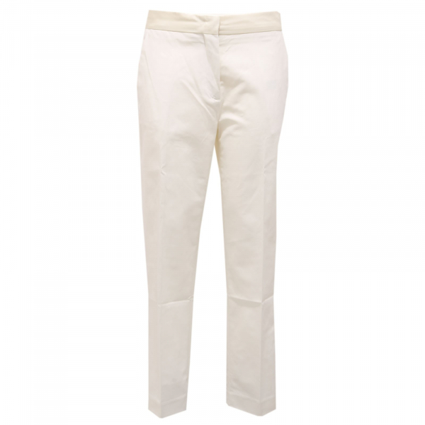 4436AB pantalone donna MONCLER white trouser pants woman