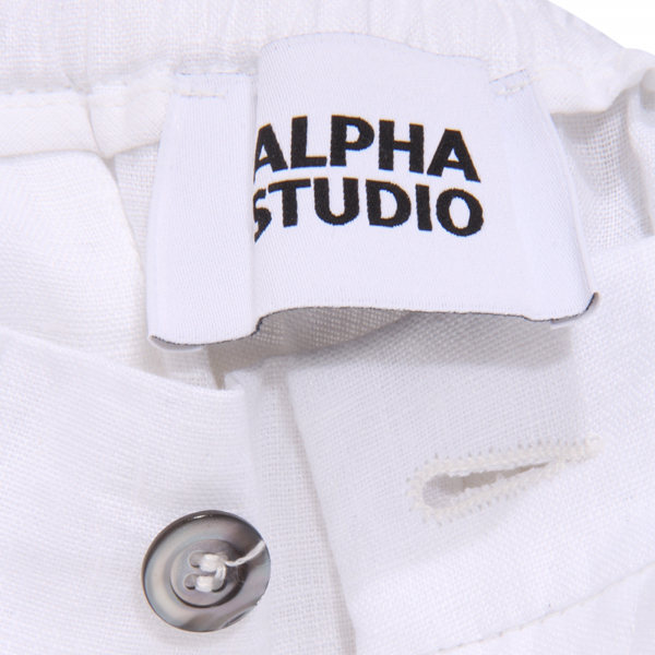 4439AT pantalone uomo ALPHA STUDIO man linen trousers