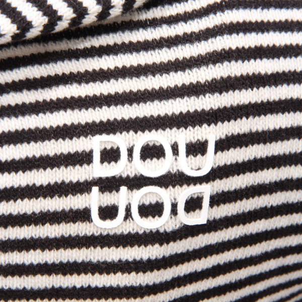 4441AL maglia bimba girl DOU DOU kids sweater black/white