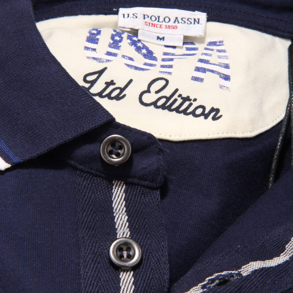 4441K  polo uomo U.S. POLO ASSN. blue heavy cotton t-shirt man
