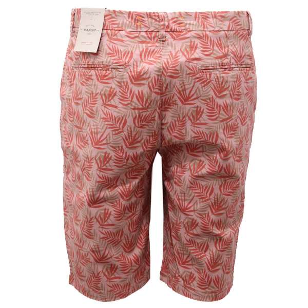 4446AF bermuda uomo MARKUP pink printed cotton shorts man