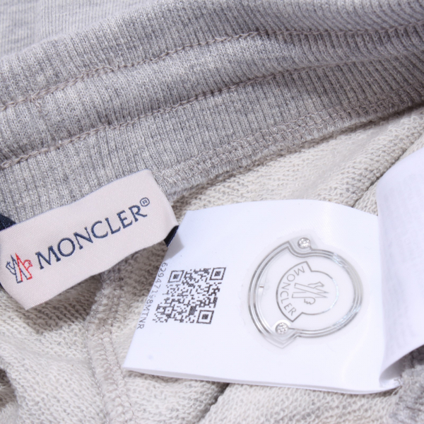 pantalone tuta corto MONCLER grey short sweatpant boy