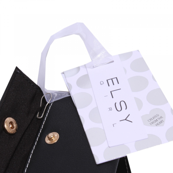 cintura bimba GIRL ELSY eco-leather black belt