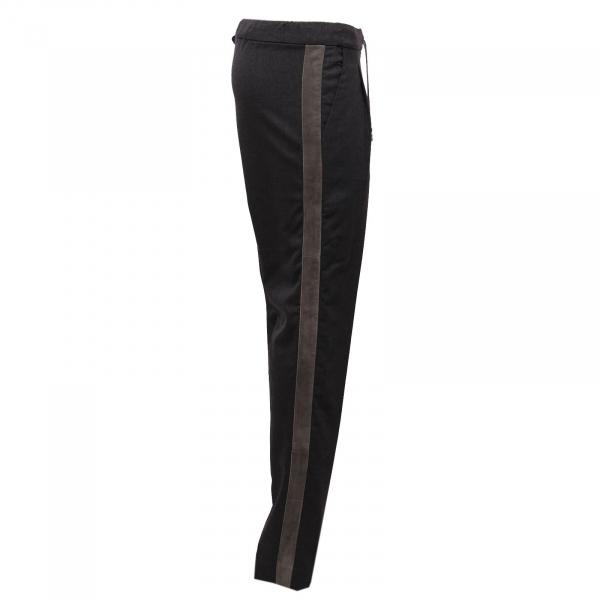 4470AB pantalone donna FABIANA FILIPPI  modello tuta melange grey trouser woman